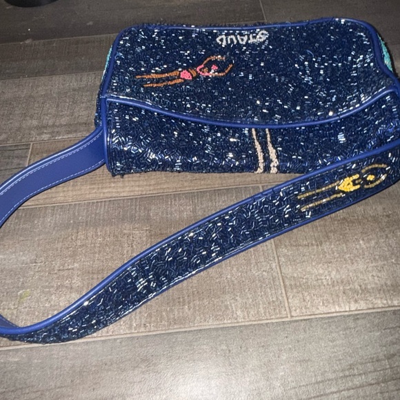 STAUD Navy Beaded Shoulder Bag - Picture 2 of 7